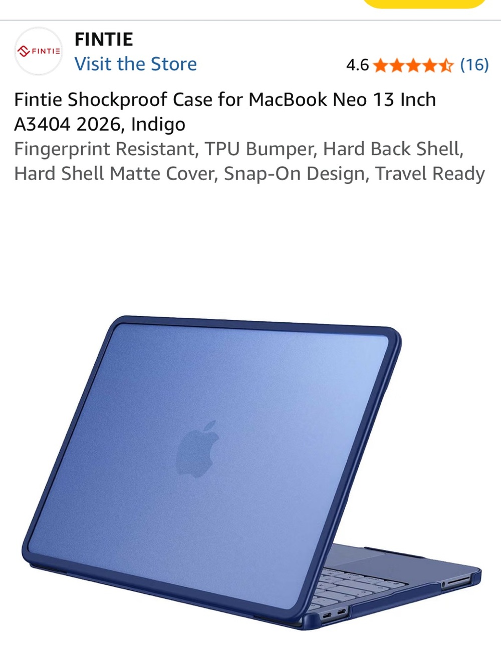 Fintie Indigo Shockproof Tablet/Laptop Case - Slim Snap-On Protection